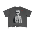 Apple EYE Vintage Wash Boxy Distressed Hem T-Shirt