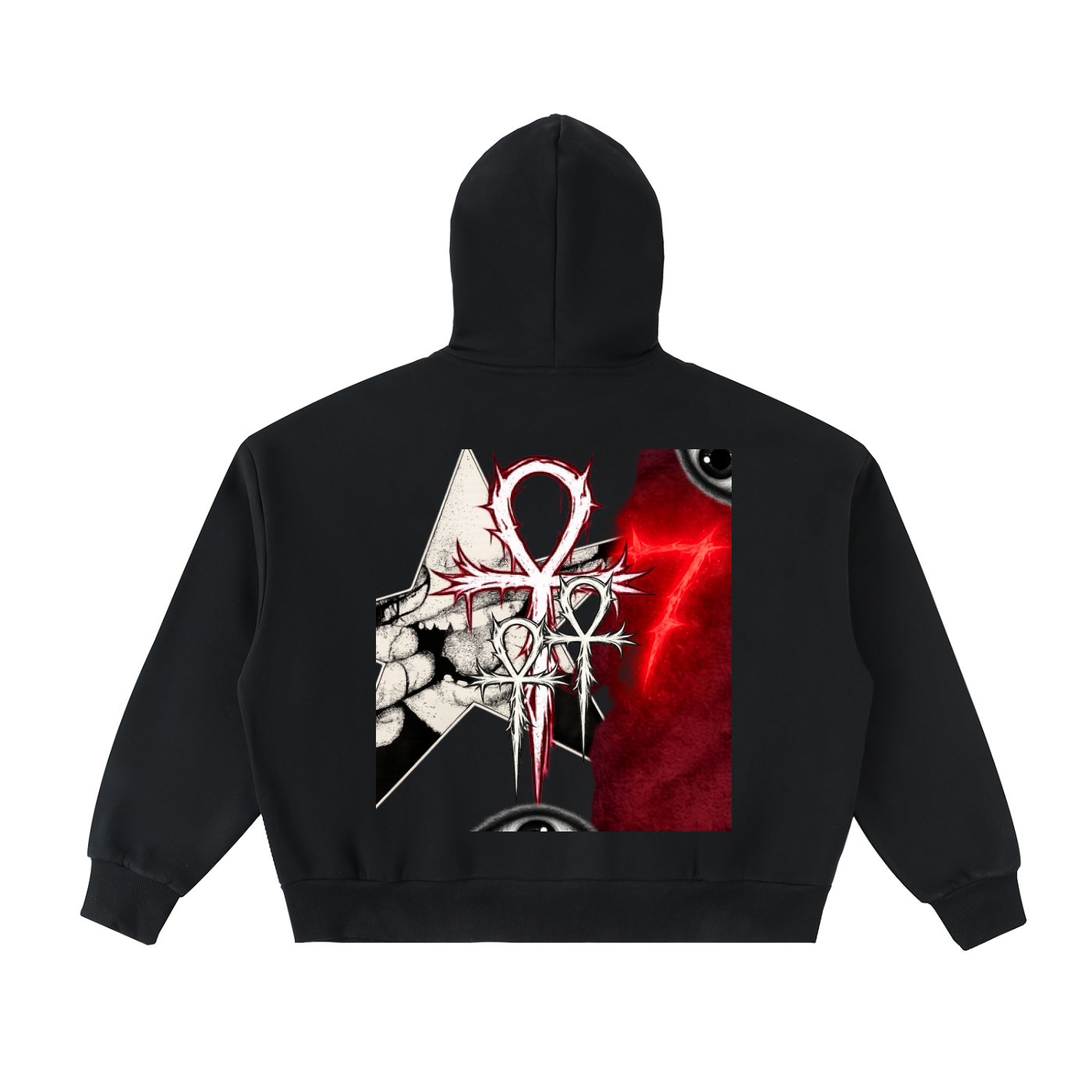 Fleeced Full-Zip Boxy Hoodie