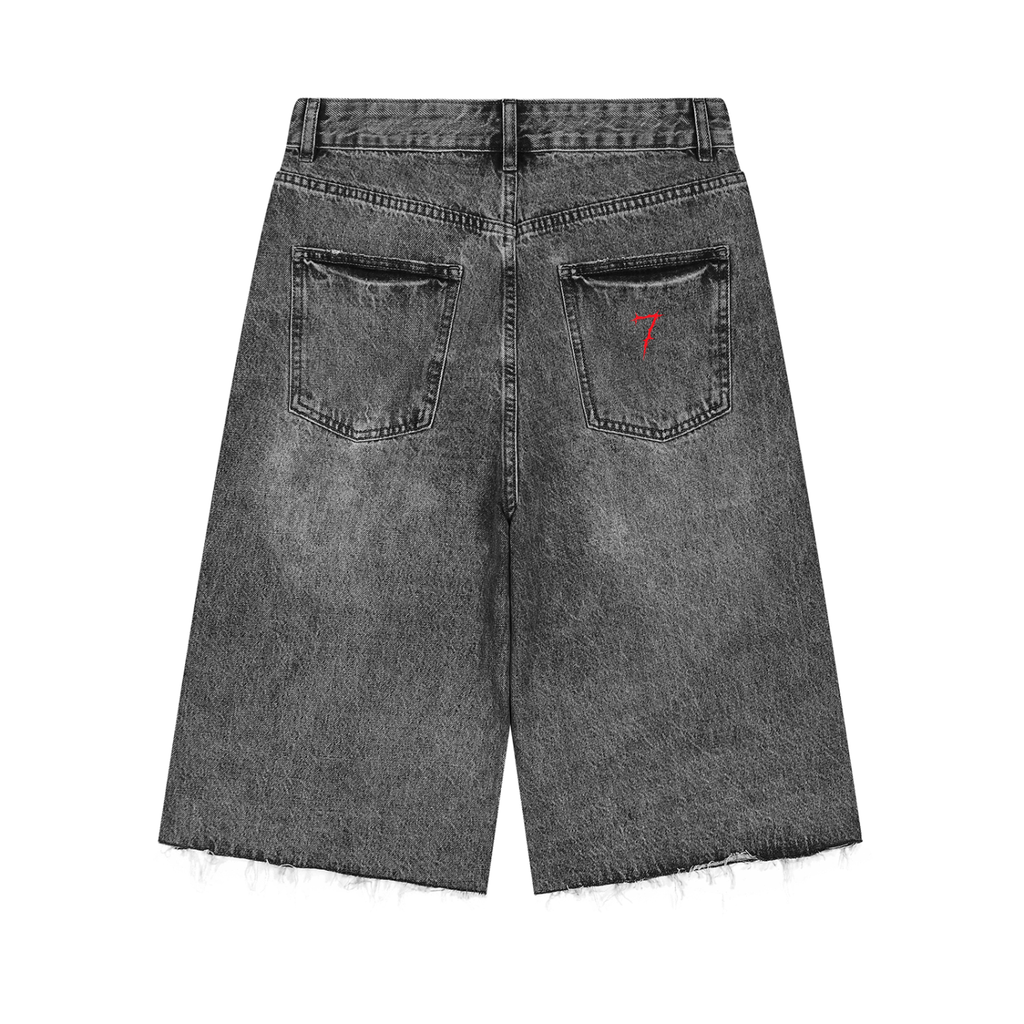 Men’s Vintage Wide Leg Denim Shorts