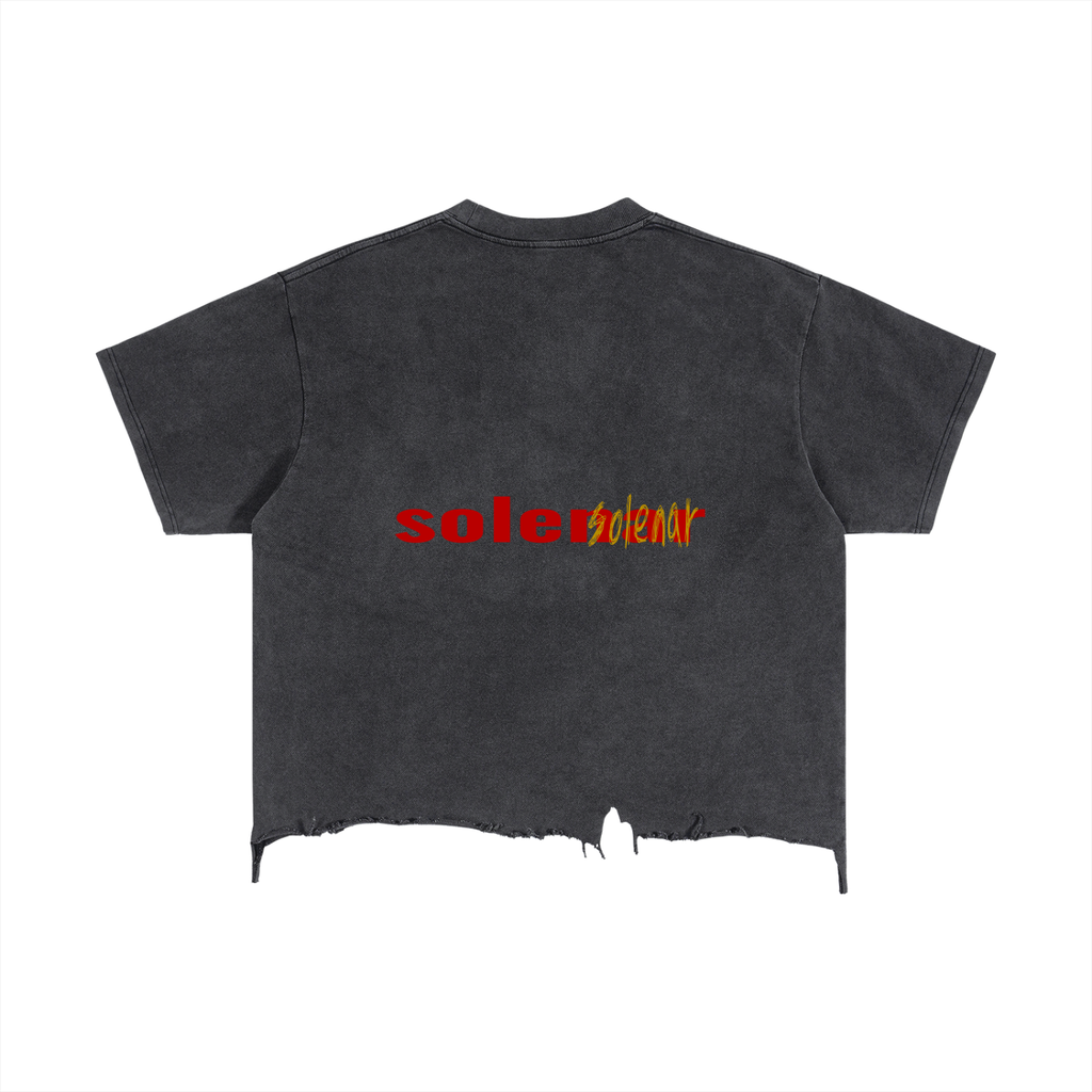 "I see you" Distressed Hem T-Shirt