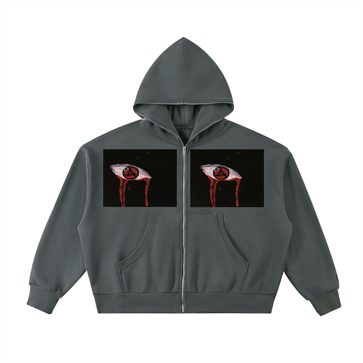 Itachi EYE Full-Zip Boxy Hoodie