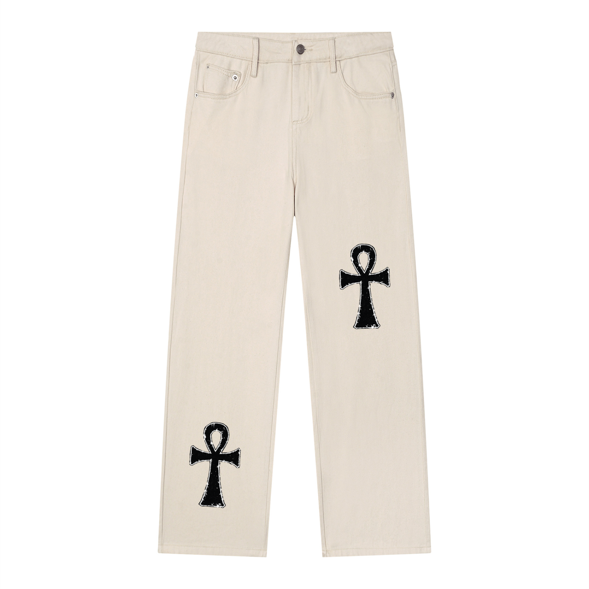 Men’s Vintage Wash Straight Leg Jeans