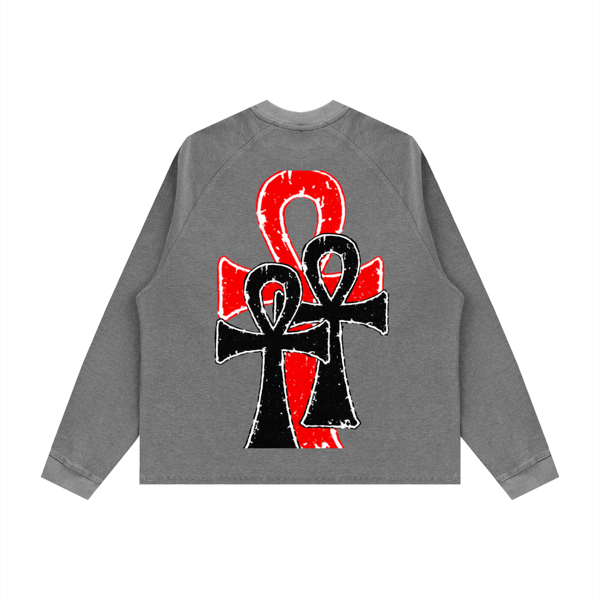 Unisex Vintage Wash Boxy  Waffle T-Shirt