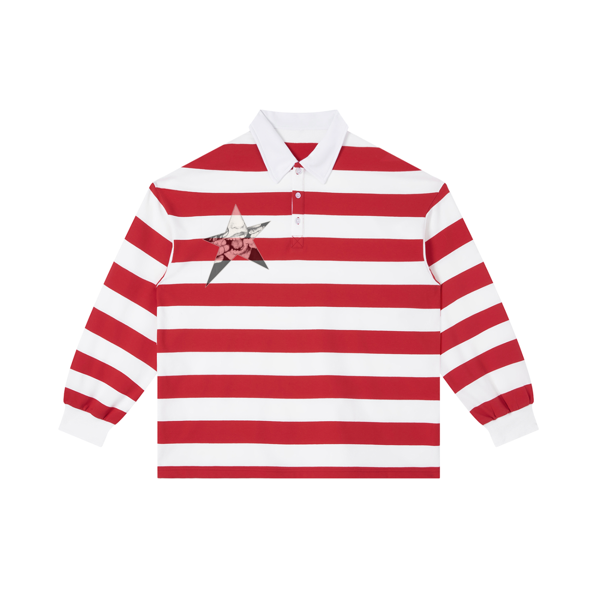 Color Block Stripe Polo Shirt