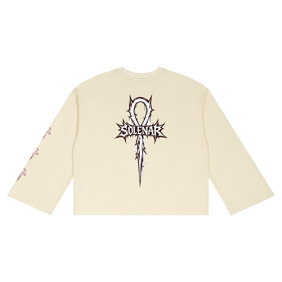 Unisex Waffle Raw Edge T-Shirt