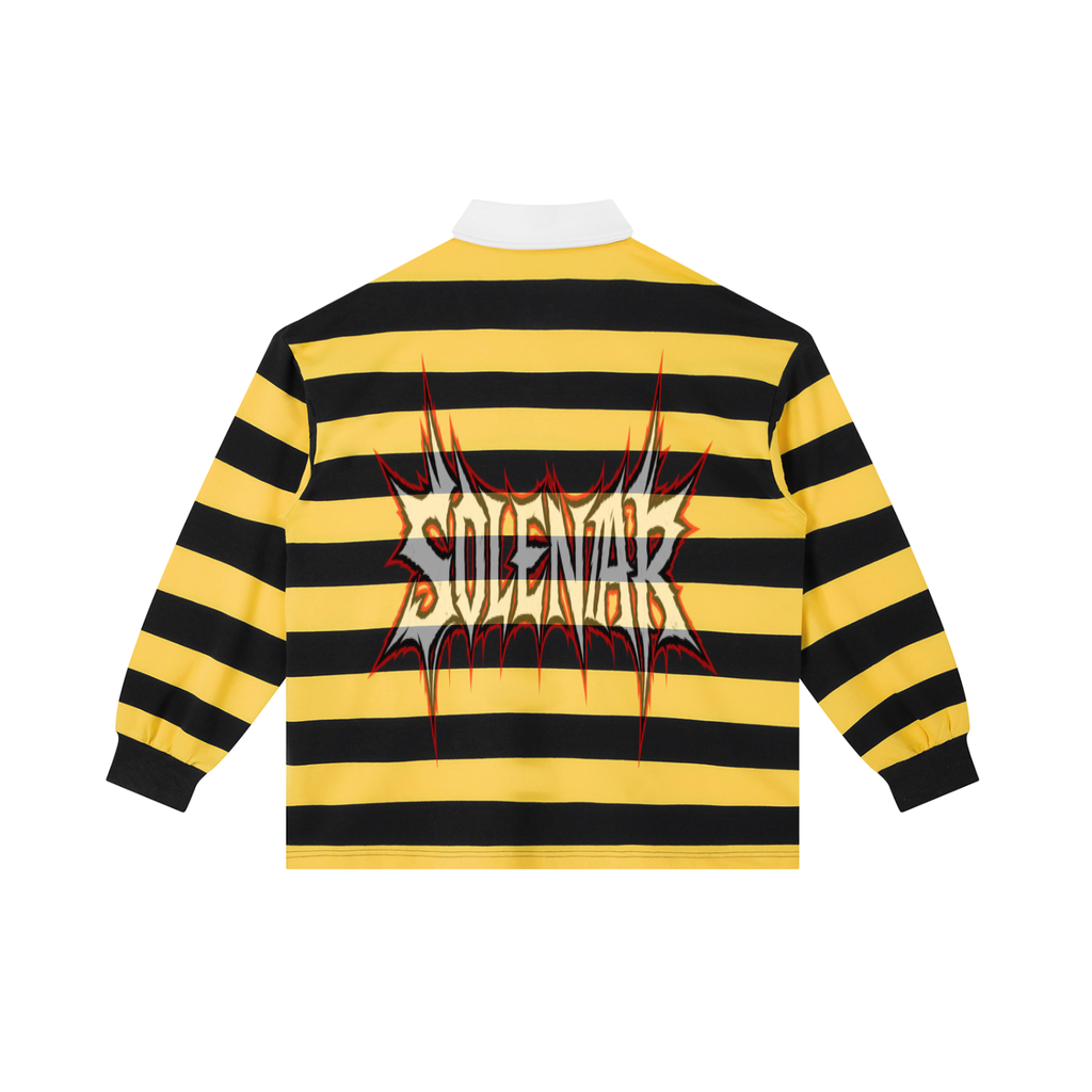 Color Block Stripe Polo Shirt