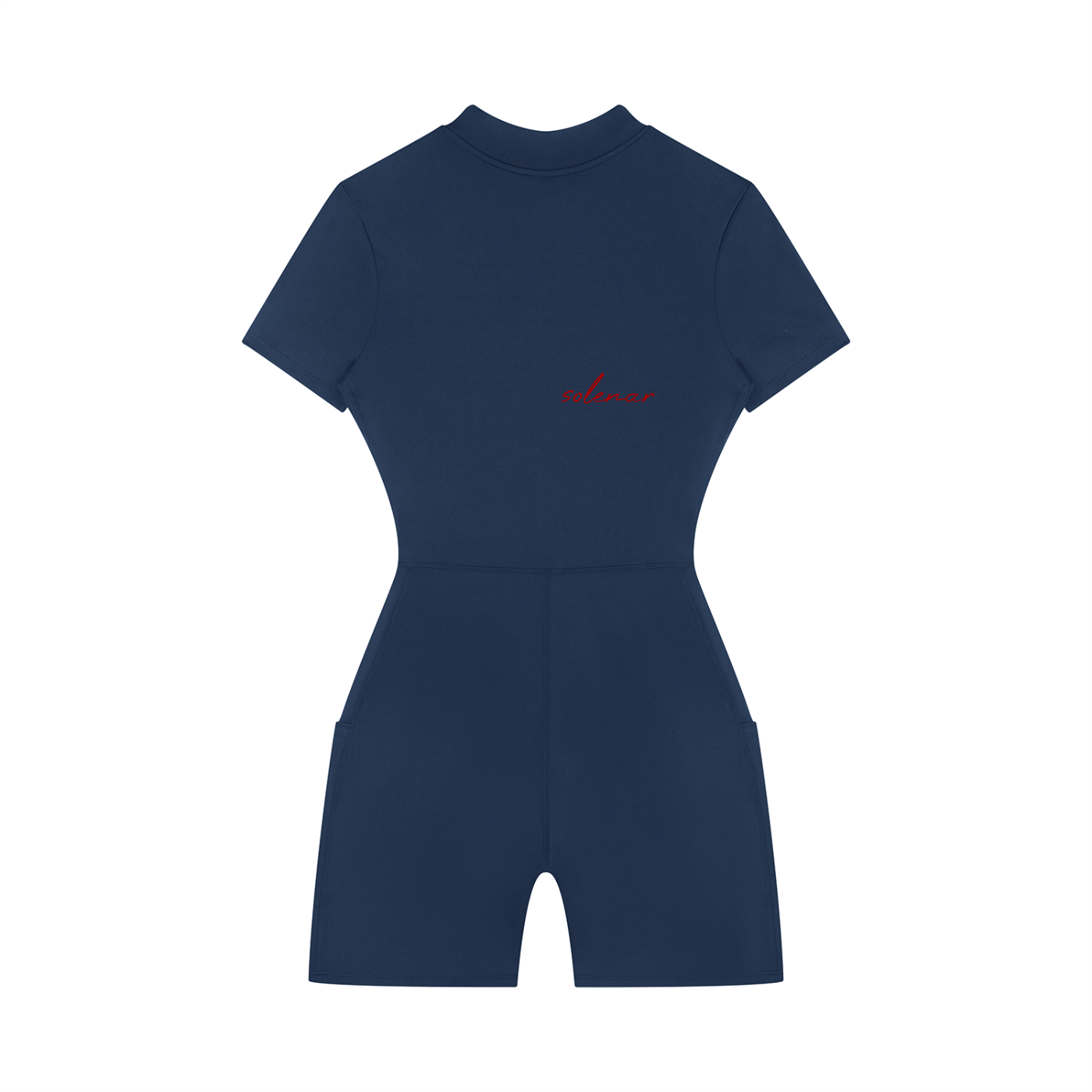 Women's Quarter-Zip Short Sleeve Romper