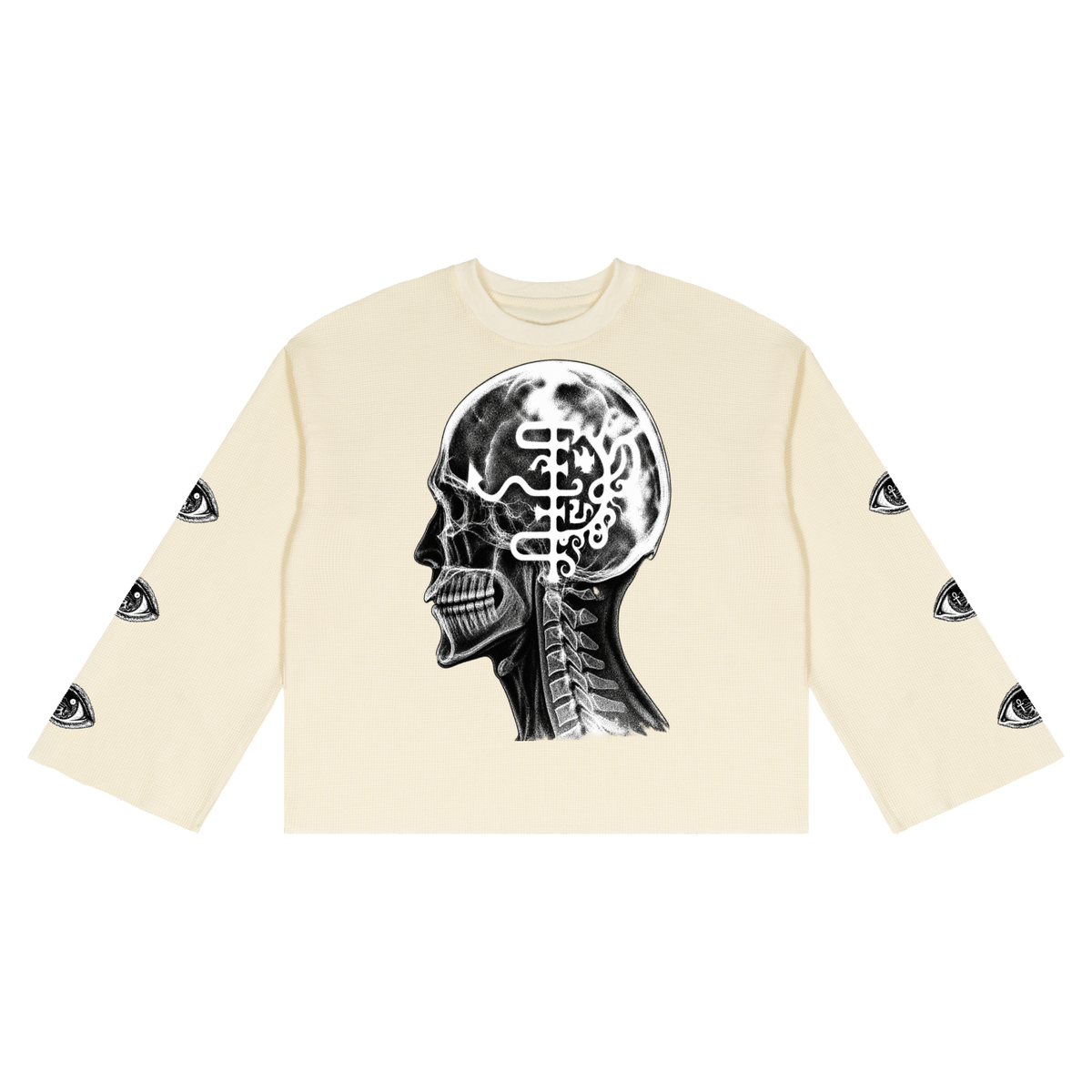 Unisex Waffle Raw Edge T-Shirt