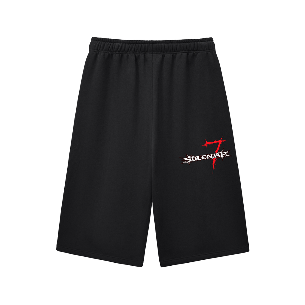 Relaxed Drawstring Three-quarter Sweatpants