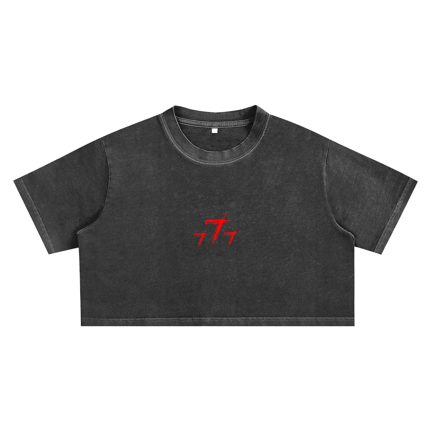 Woman Triple 7 Crop Top