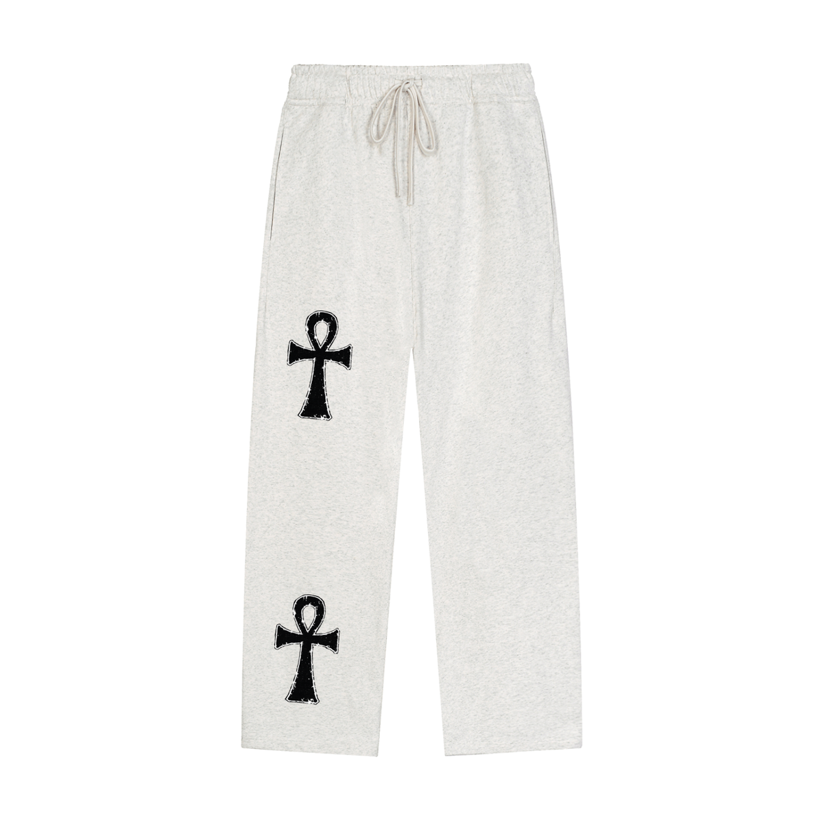 Ankh Solid Color Straight-Leg Sweatpants