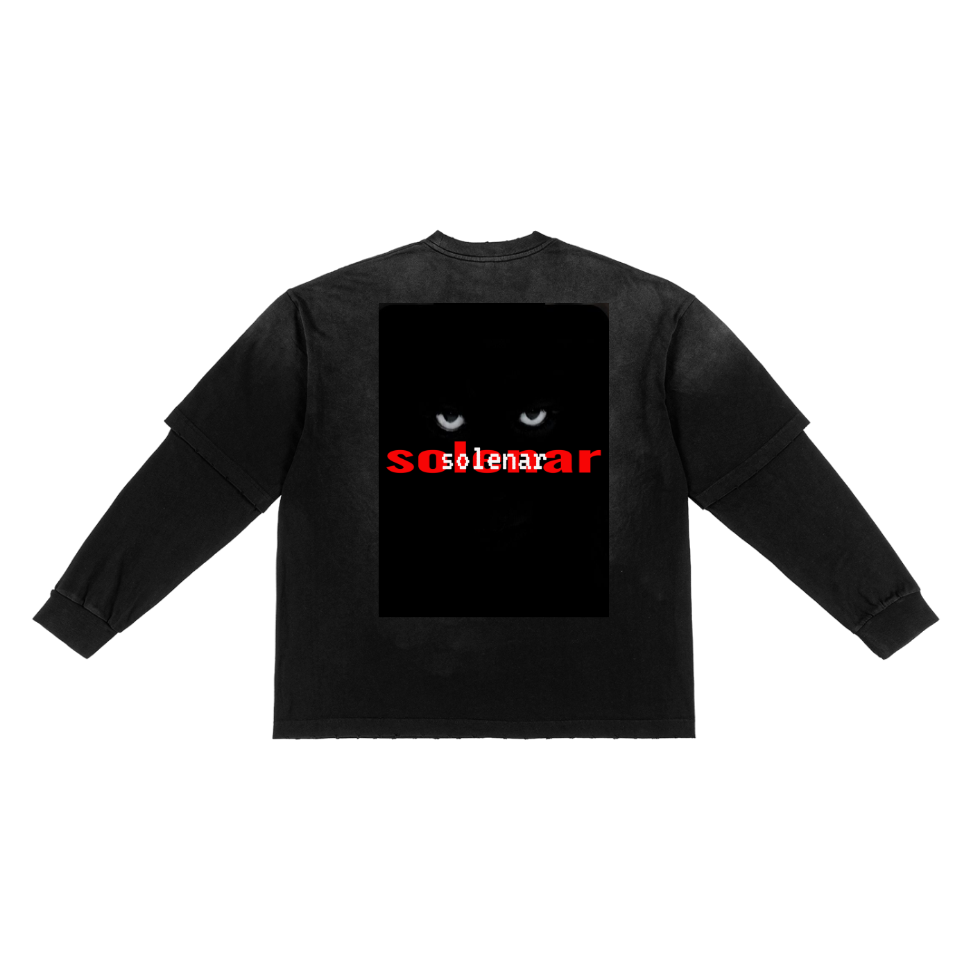 Sunfade Hand-Frayed Faux Two-Piece T-Shirt
