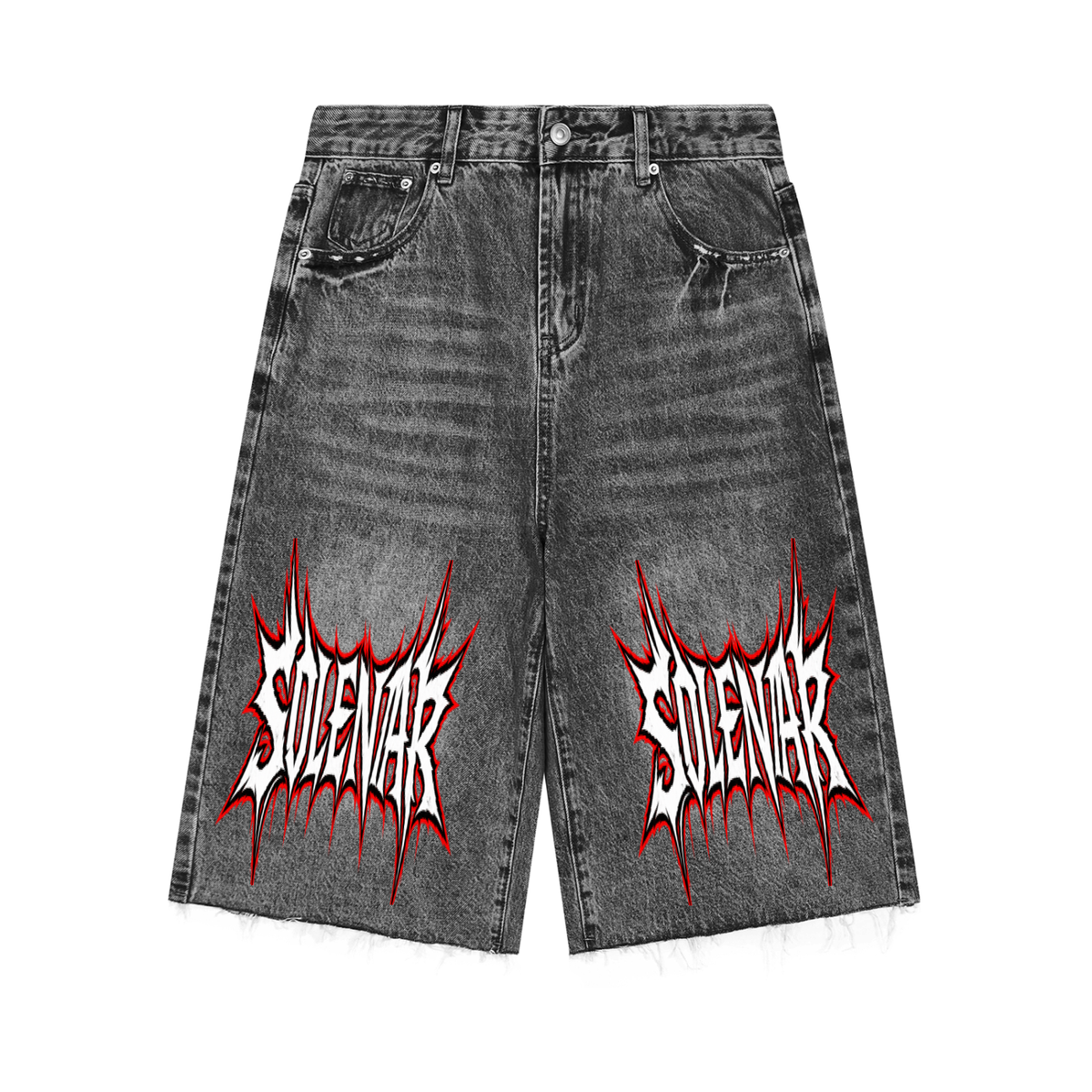 Men’s Vintage Wide Leg Denim Shorts