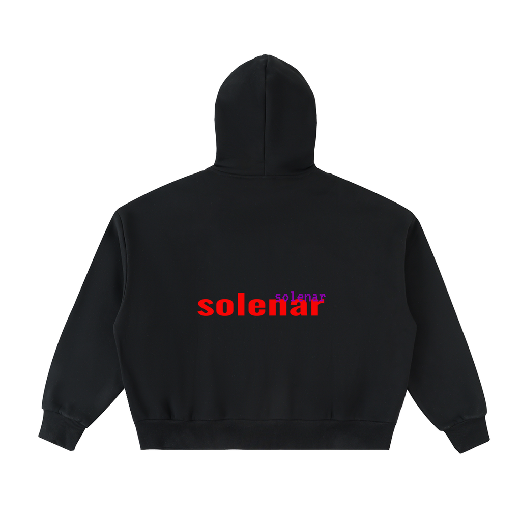 EYE Fleeced Full-Zip Boxy Hoodie