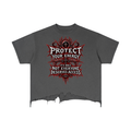 Stoic Vintage Wash Boxy Distressed Hem T-Shirt