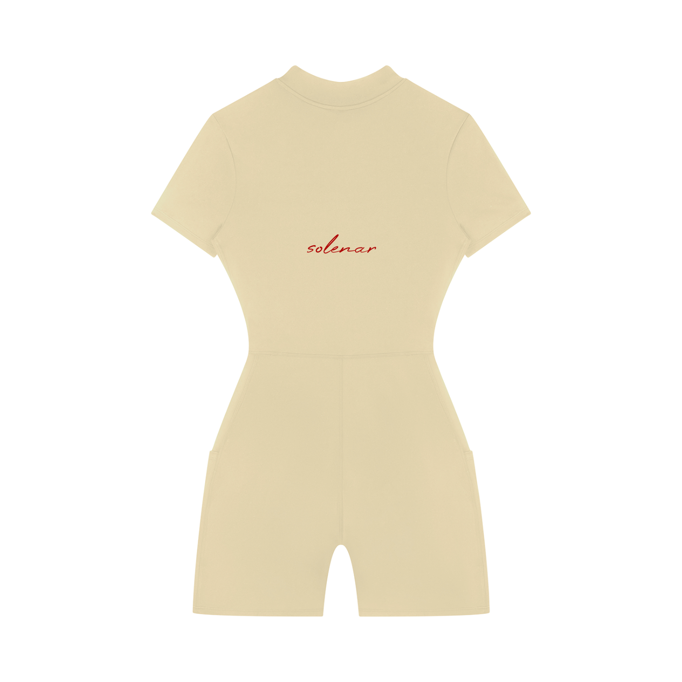 Women's Quarter-Zip Short Sleeve Romper