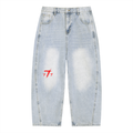 Men's Vintage Wash Sunfade Barrel Leg Jeans