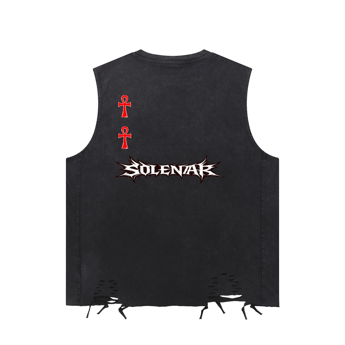 Snow Washed Raw-Hem Tank Top