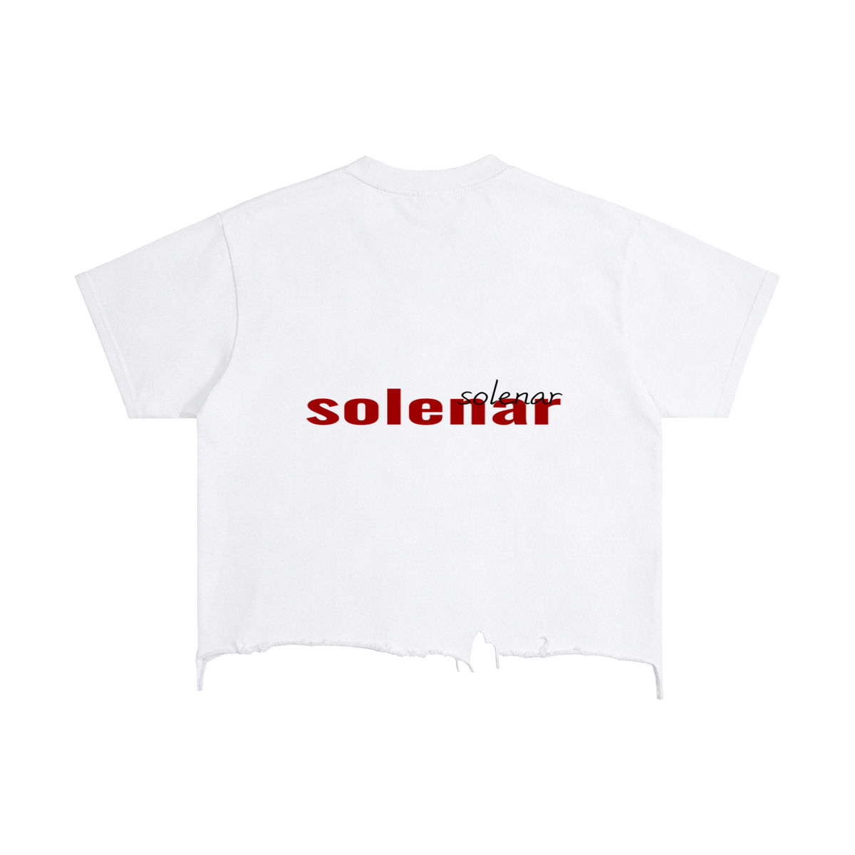 Distortion Distressed Hem T-Shirt