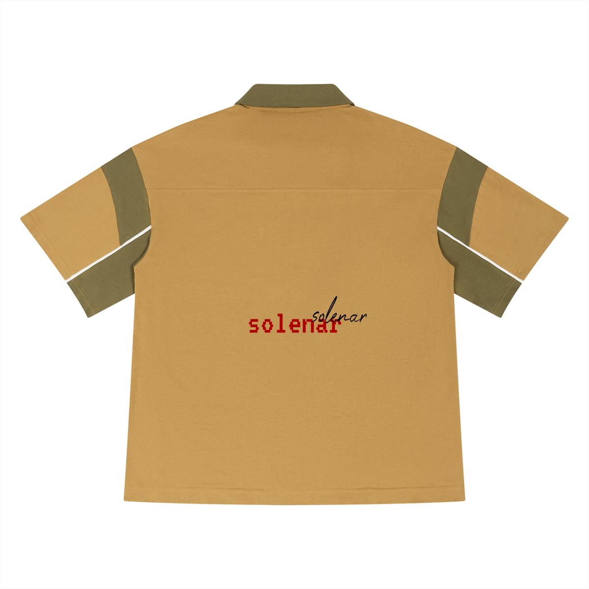 Unisex Boxy Color Block Polo Shirt