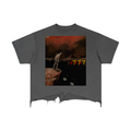 "I see you" Distressed Hem T-Shirt