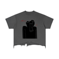 Vintage Wash Boxy Distressed Hem T-Shirt