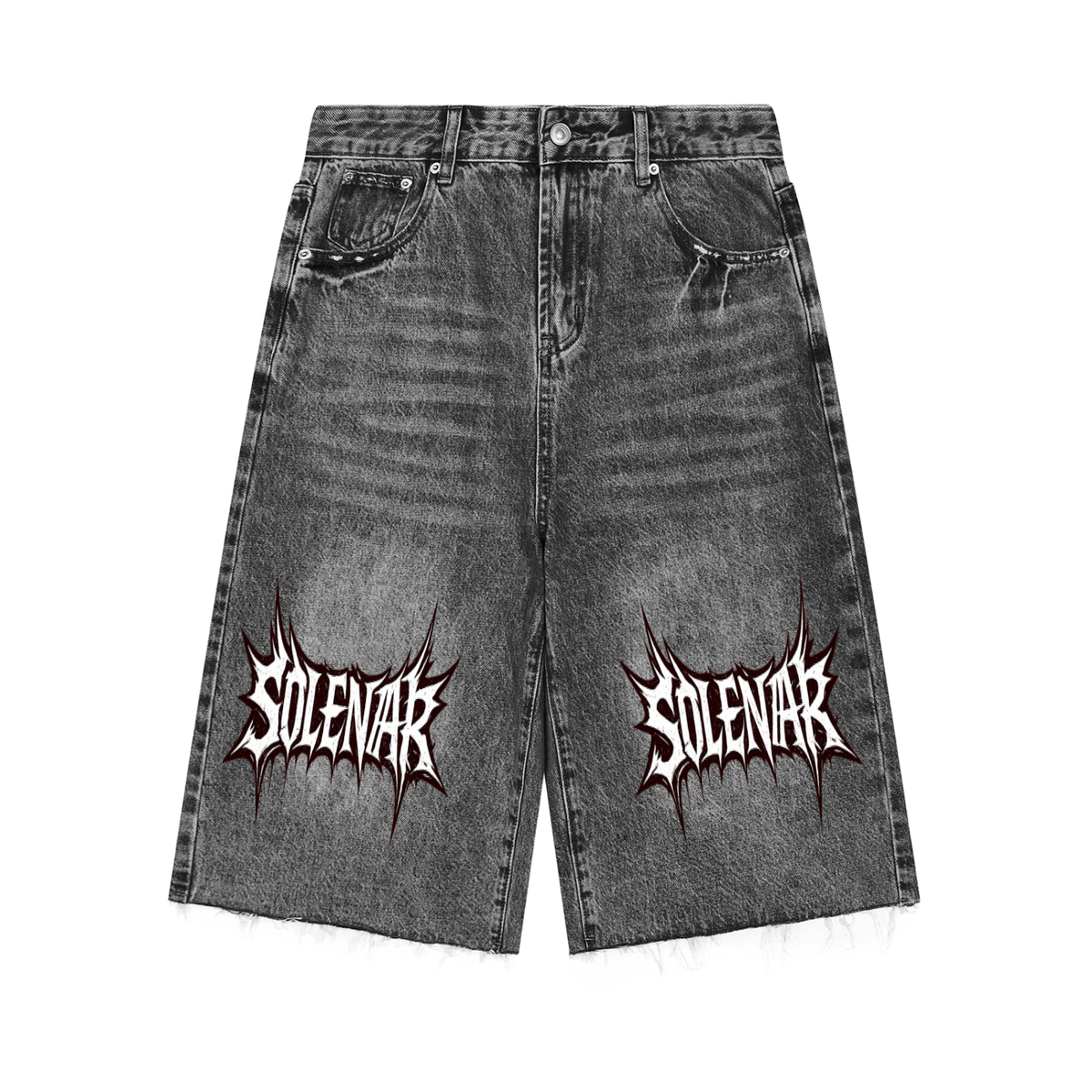 Men’s Vintage Wide Leg Denim Shorts