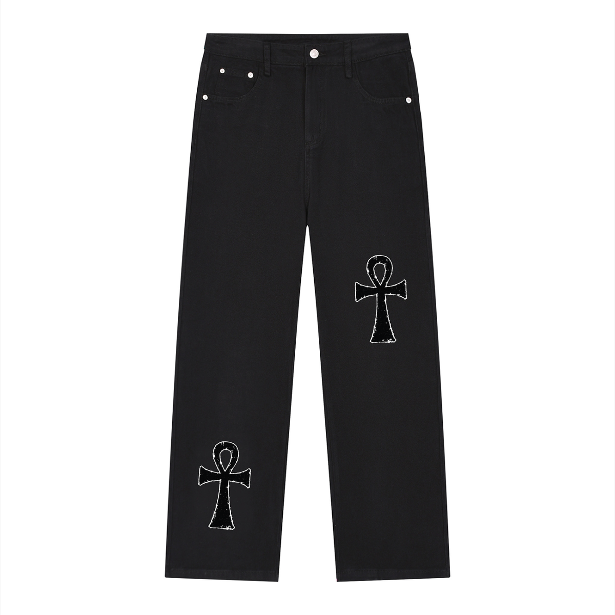 Men’s Vintage Wash Straight Leg Jeans