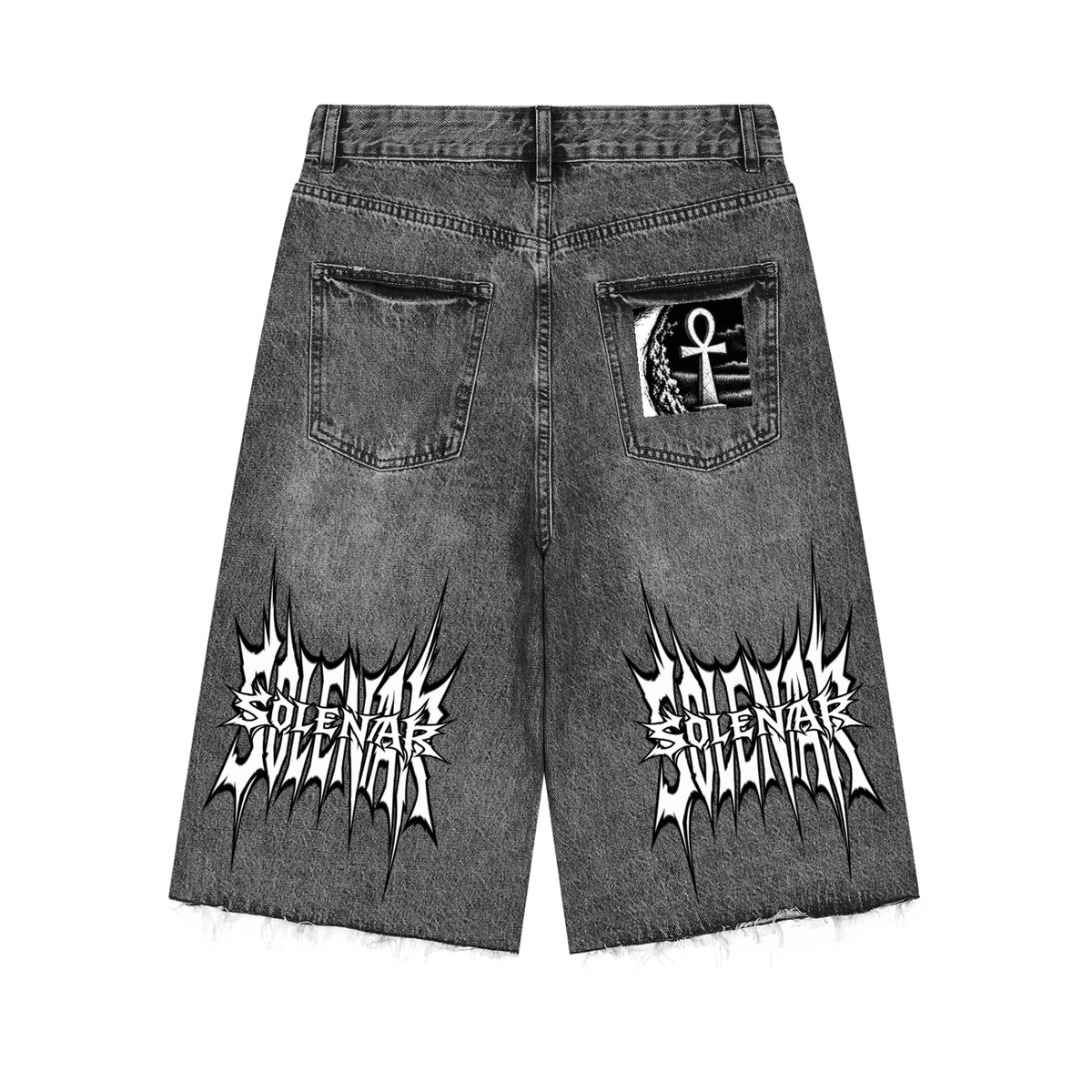 Men’s Vintage Wide Leg Denim Shorts