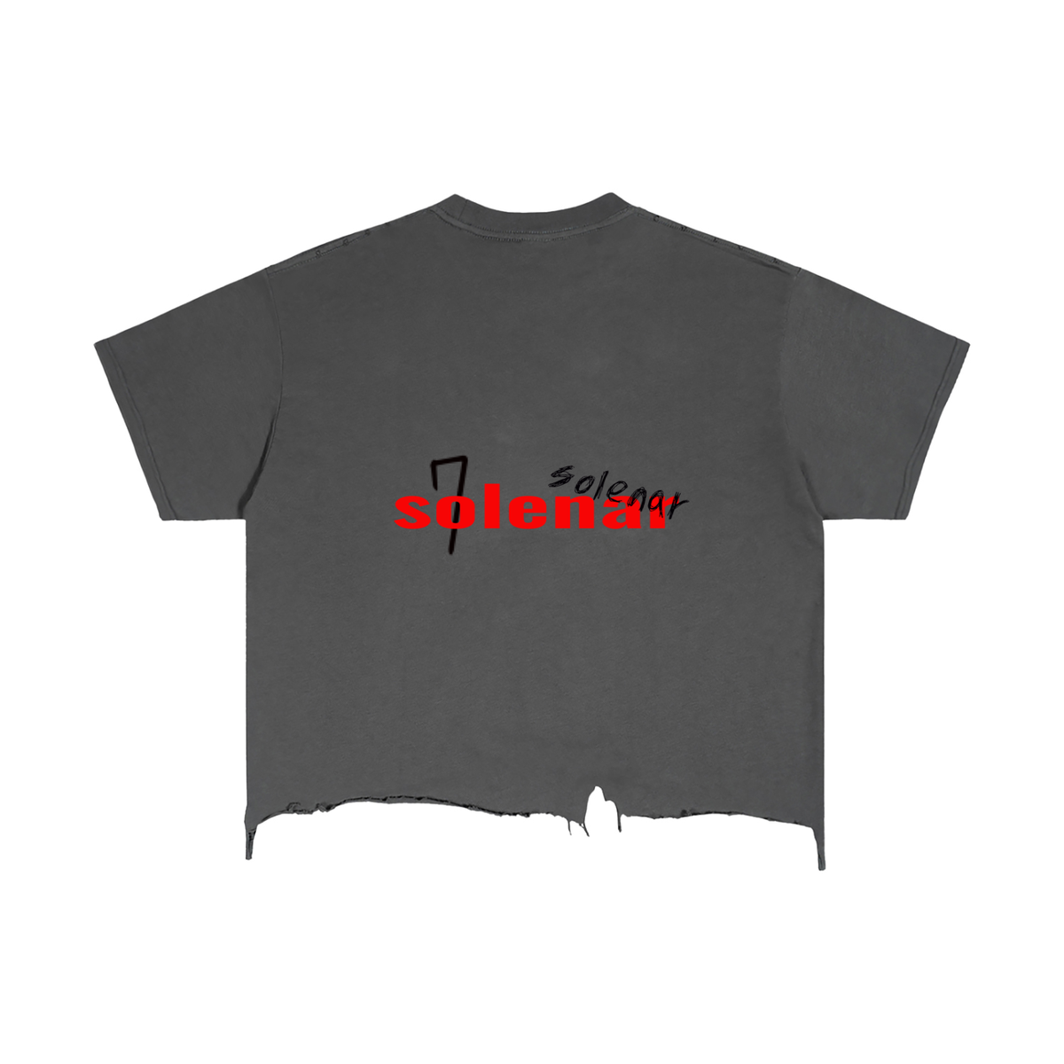 Vintage Wash Boxy Distressed Hem T-Shirt