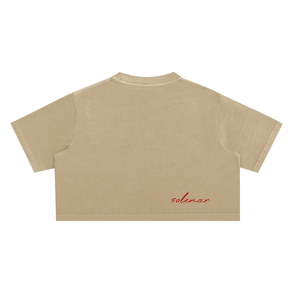 Woman Triple 7 Crop Top