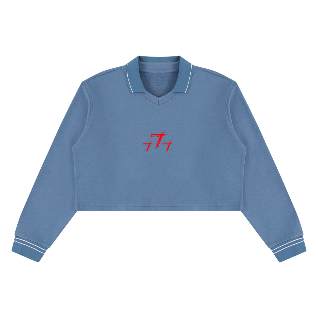 Women’s Crop Collared Sweatshirt