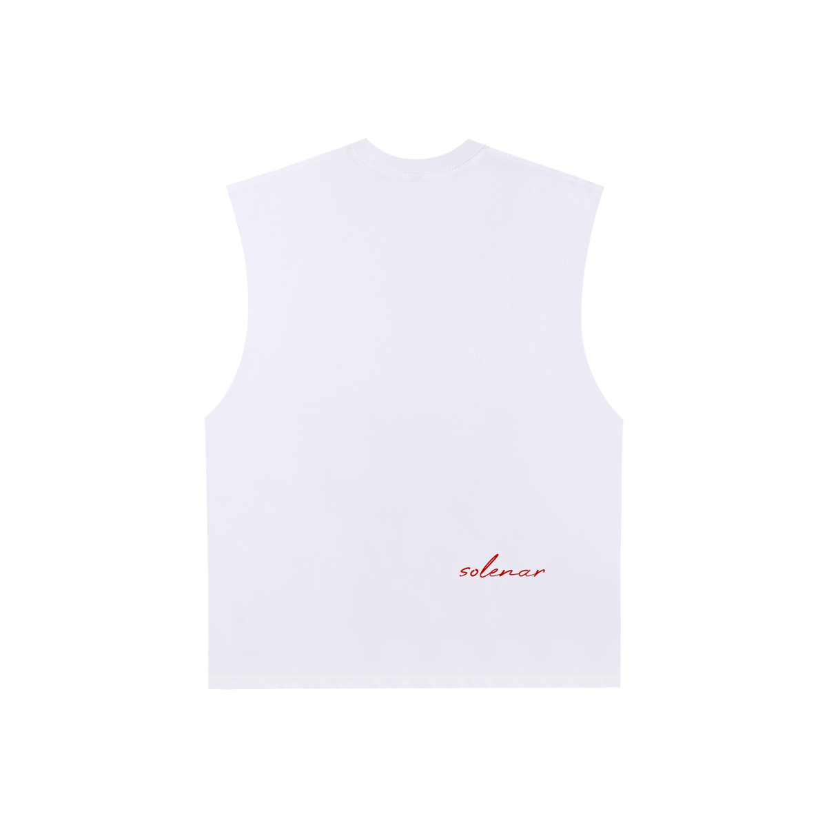 Raw Edge Cotton Tank Top