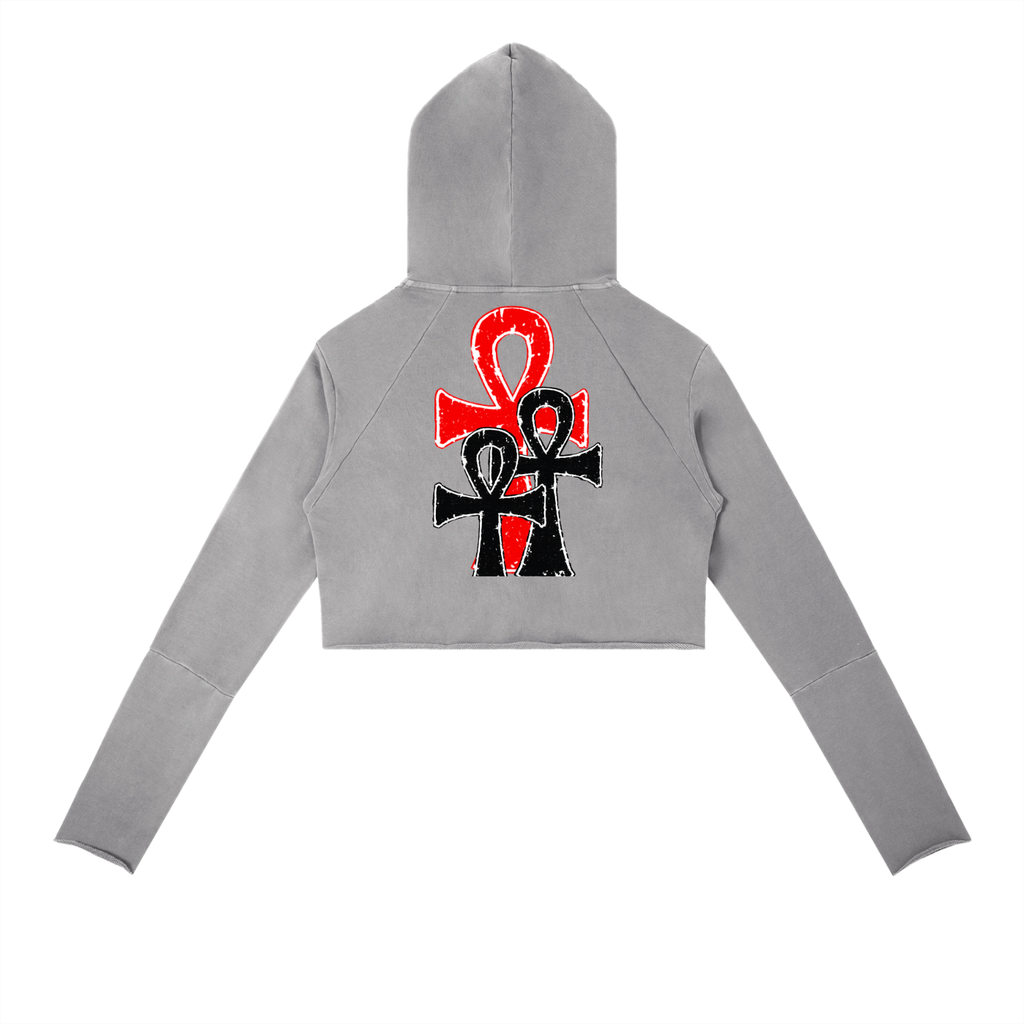 Vintage Washed Raw Edge Hoodie