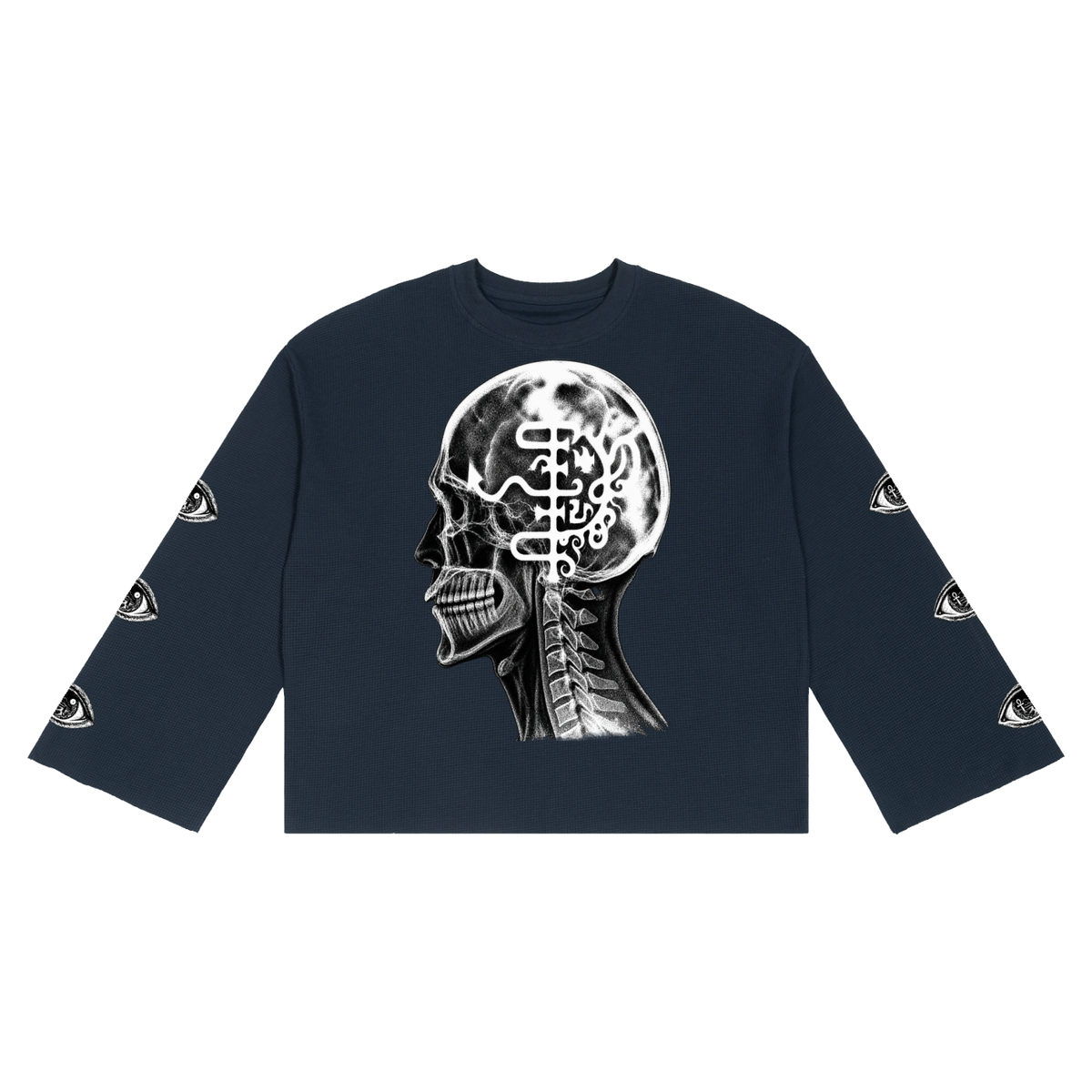 Unisex Waffle Raw Edge T-Shirt