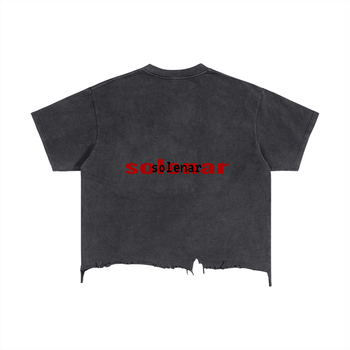 Mixed Man Distressed Hem T-Shirt