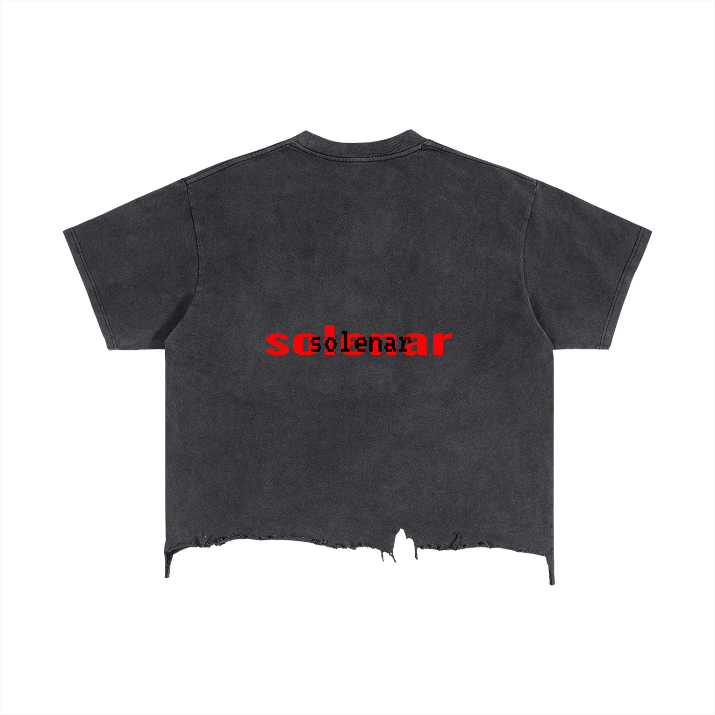 Apple EYE Vintage Wash Boxy Distressed Hem T-Shirt