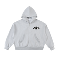 EYE Fleeced Full-Zip Boxy Hoodie