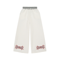 Solenar Striped Waist Wide Leg Pants