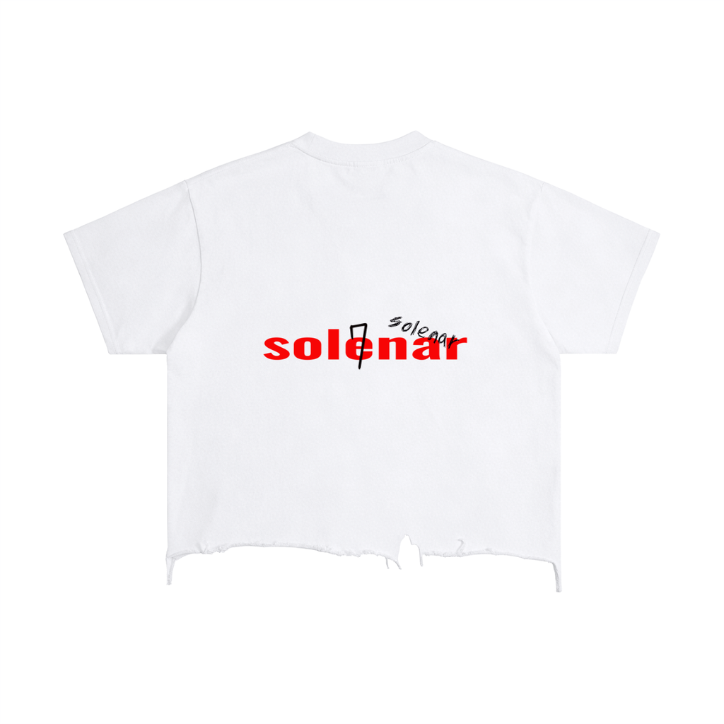 Vintage Wash Boxy Distressed Hem T-Shirt