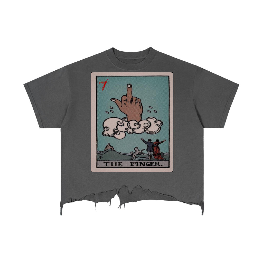 Tarot Distressed Hem T-Shirt