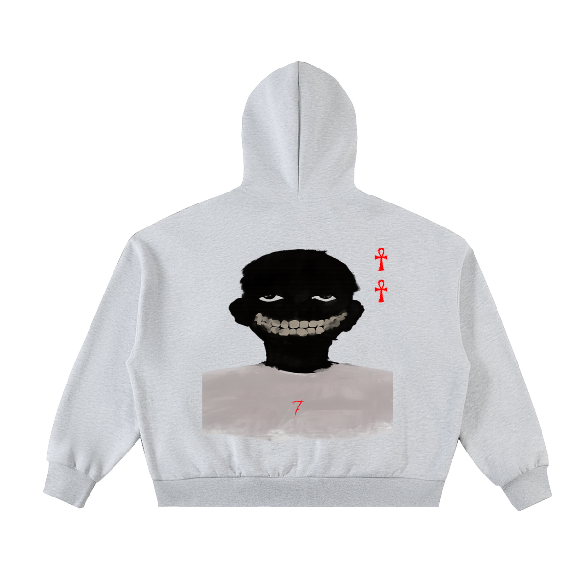 Fleeced Full-Zip Boxy Hoodie