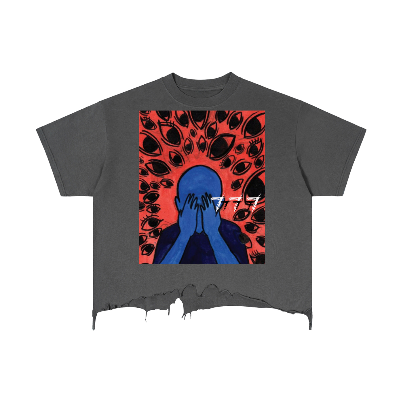 Solitude Distressed Hem T-Shirt