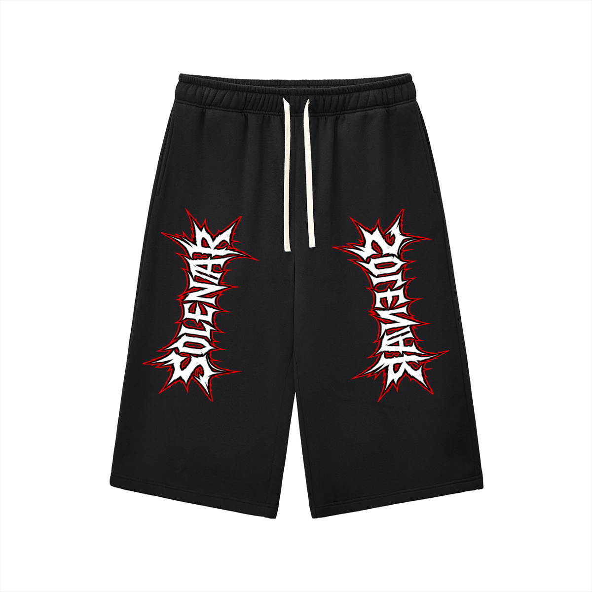 Relaxed Drawstring Three-quarter Sweatpants