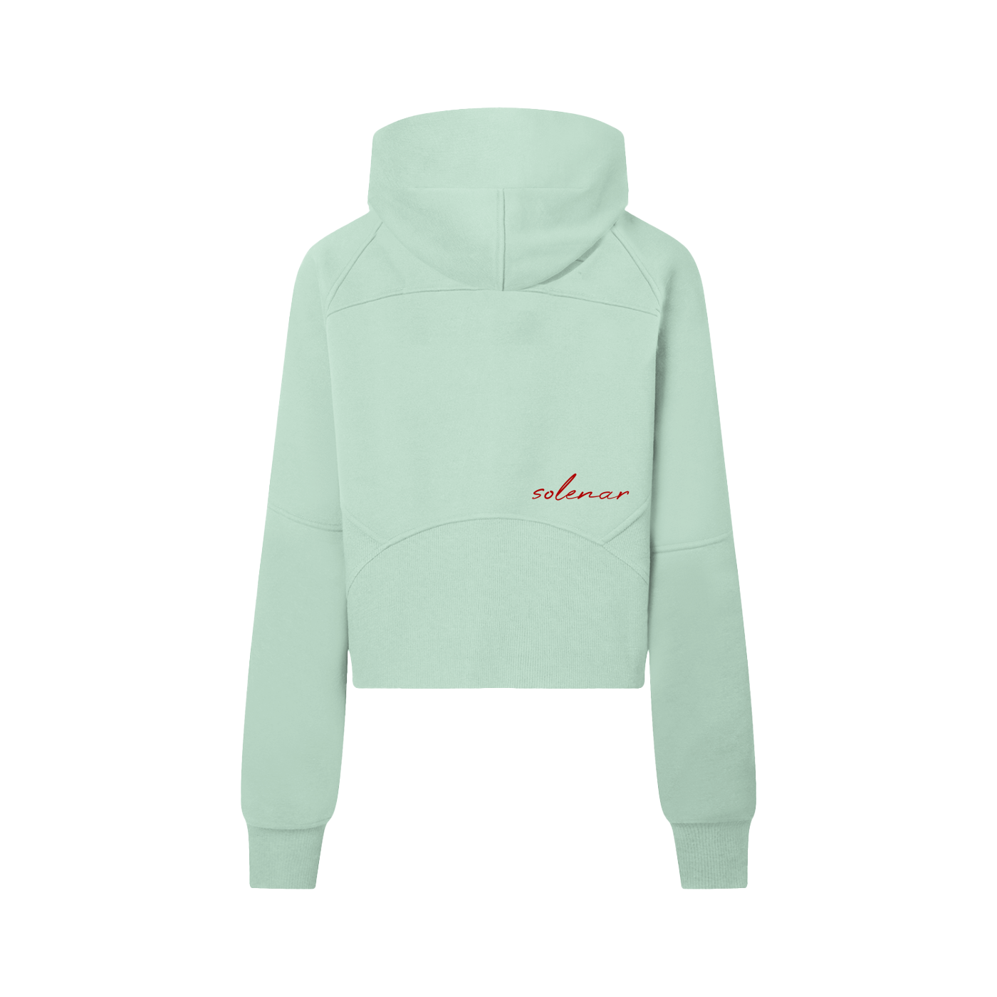 Woman Cropped Half-Zip Hoodie
