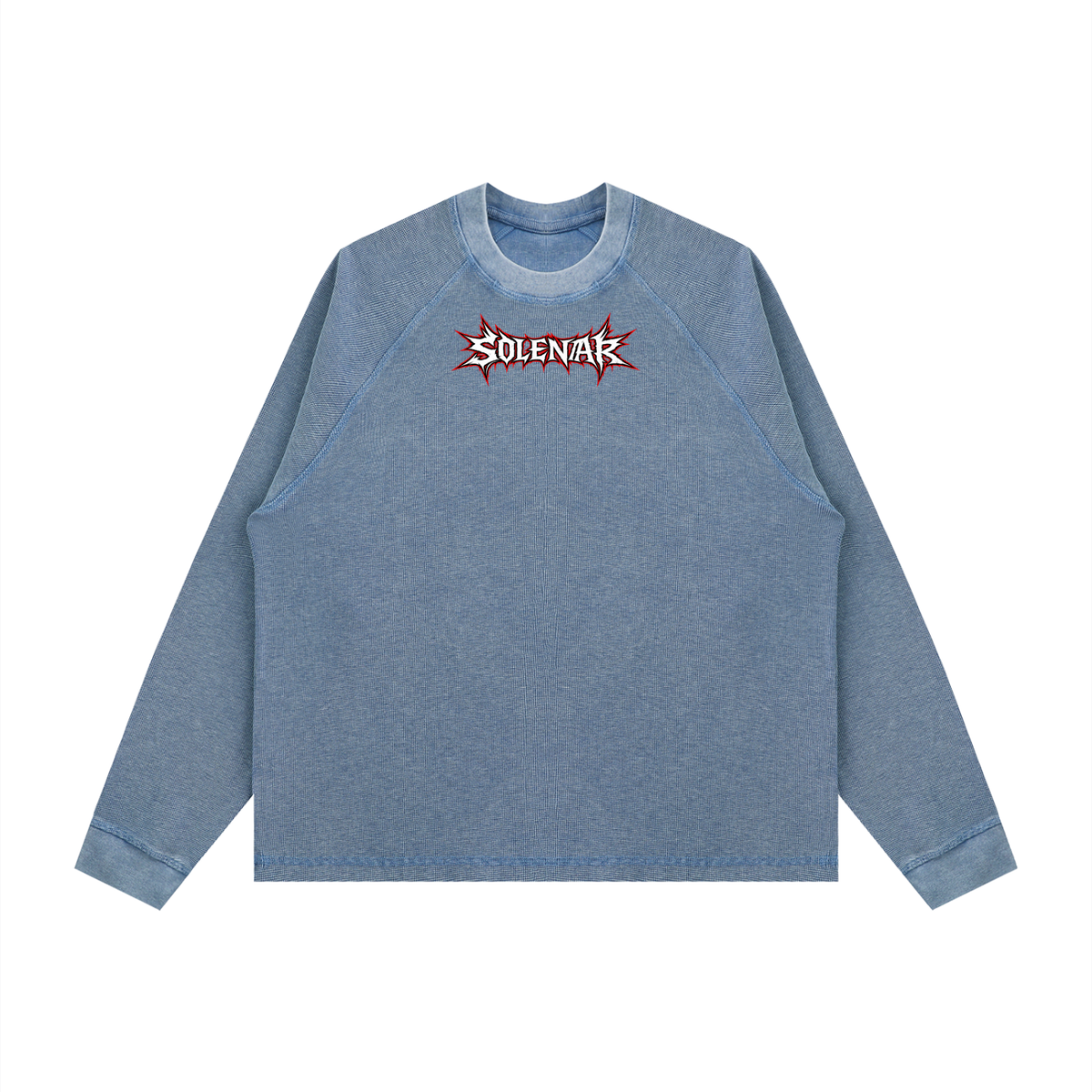 Unisex Vintage Wash Boxy  Waffle T-Shirt