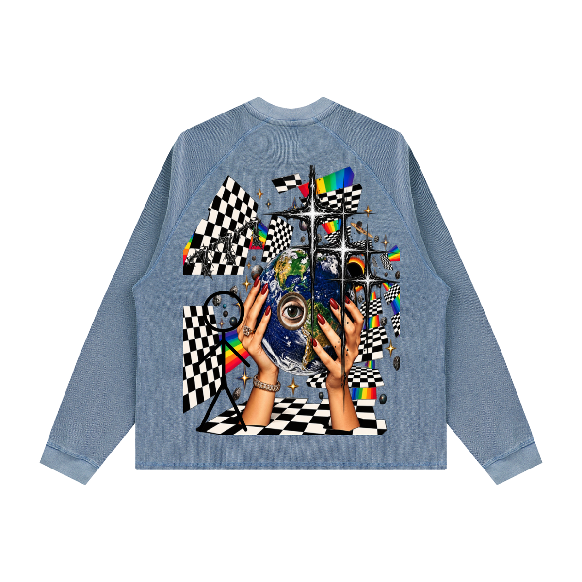"be not afraid"  Vintage Wash Boxy  Waffle T-Shirt