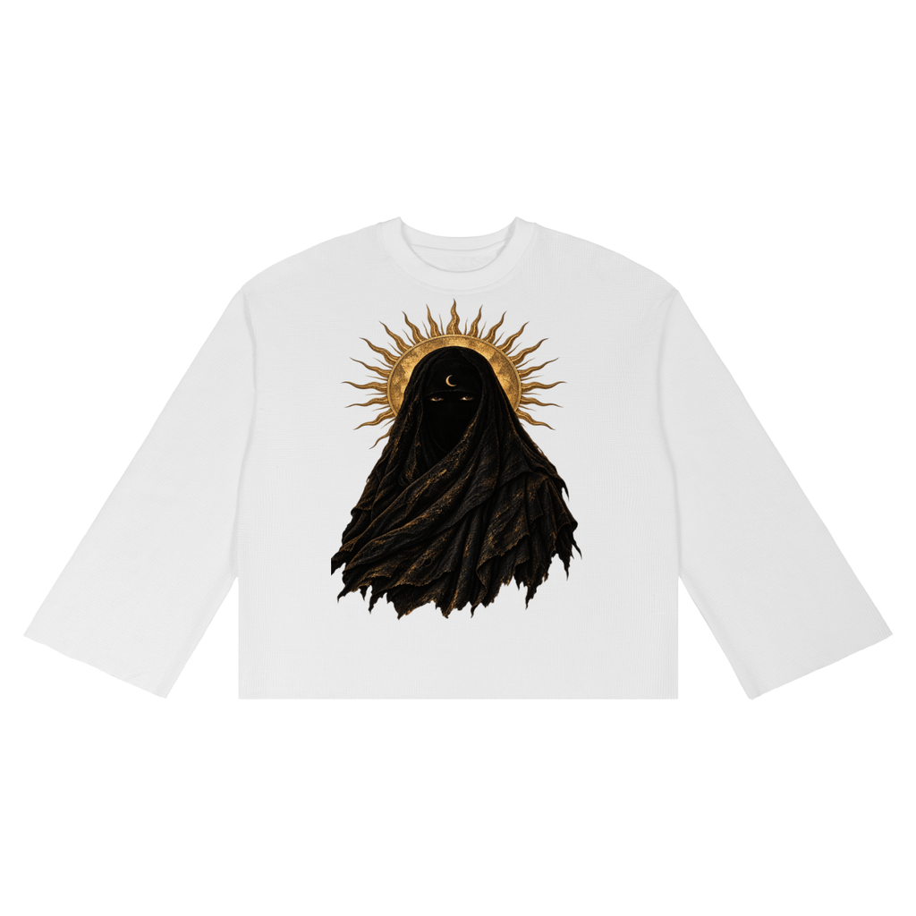 Unisex Waffle Raw Edge T-Shirt