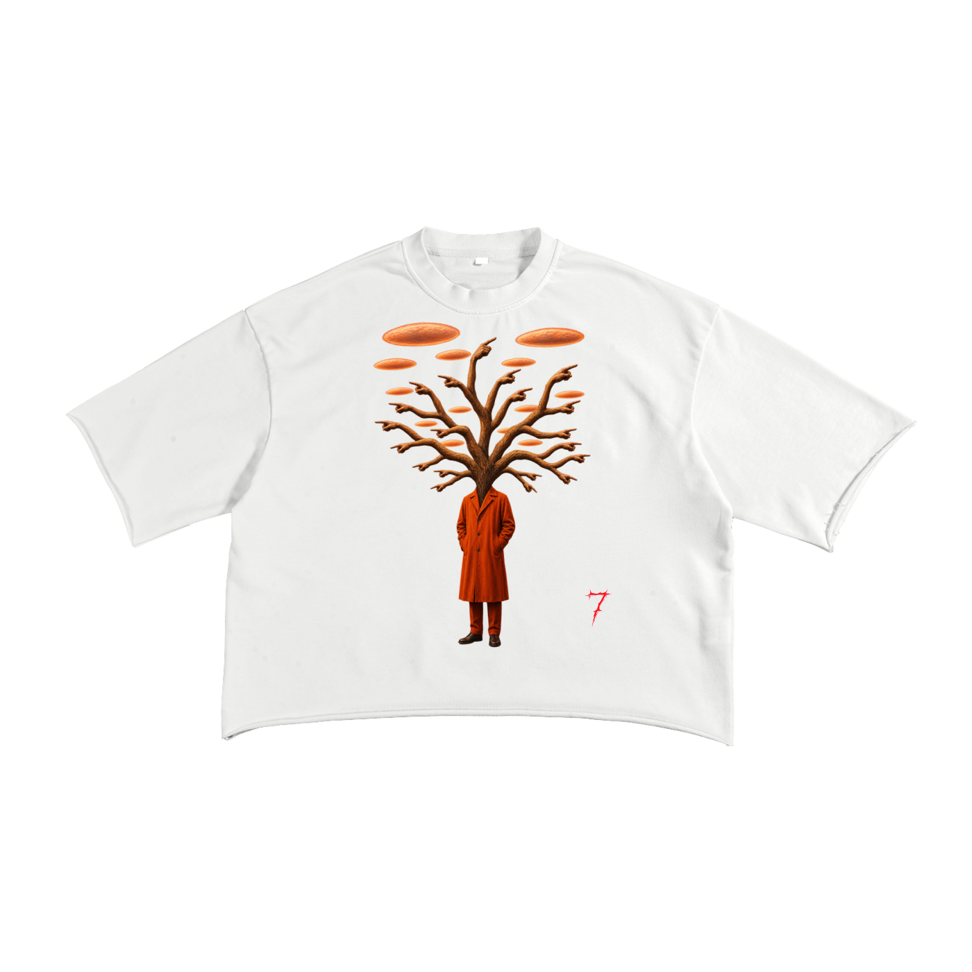 French Terry Raw Edge T-Shirt