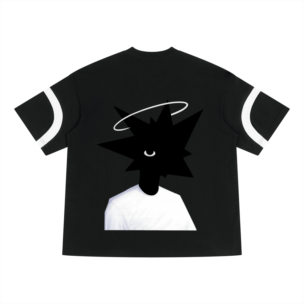 Unisex Color Block V-Neck T-Shirt
